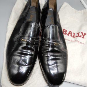 Rare BALLY SWITZERLAND Harris shiny patent loafer